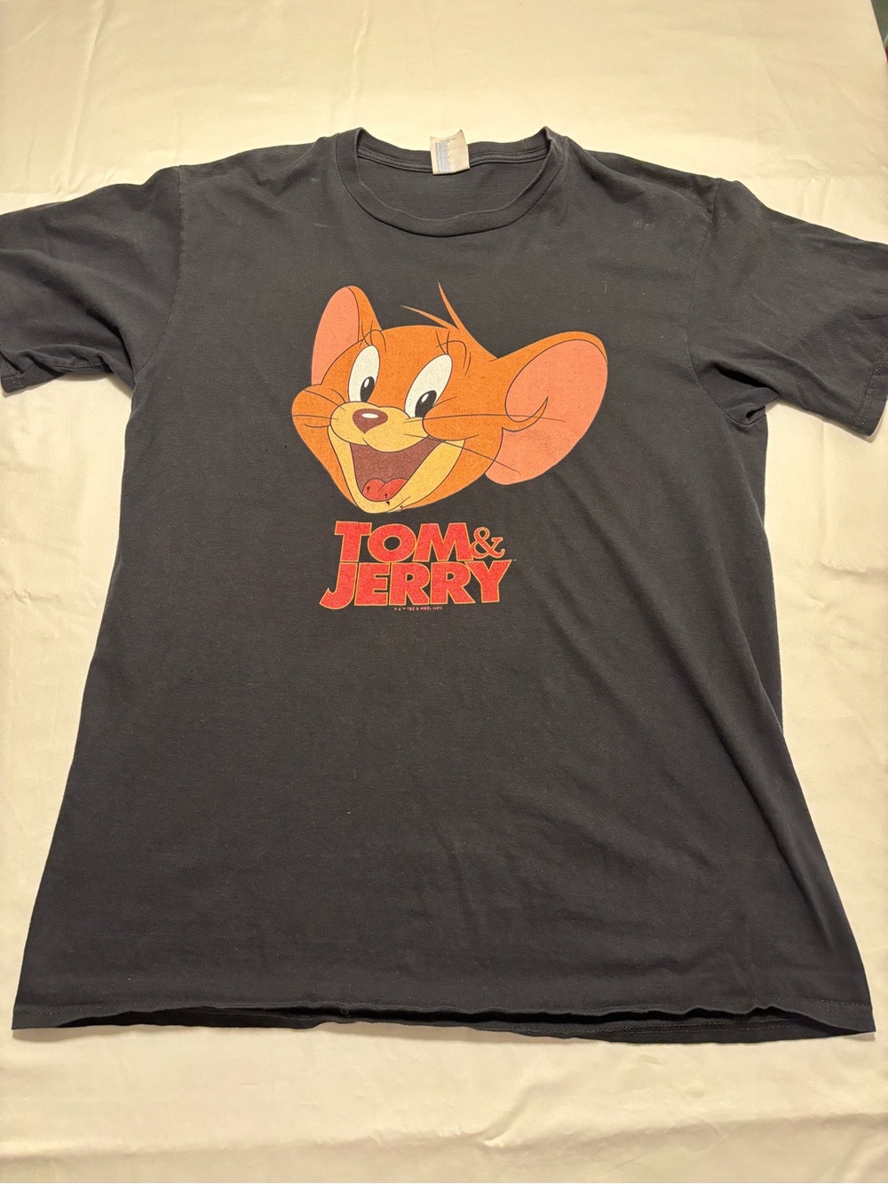 Tom & Jerry Graphic Short Sleeve Tee - Black
